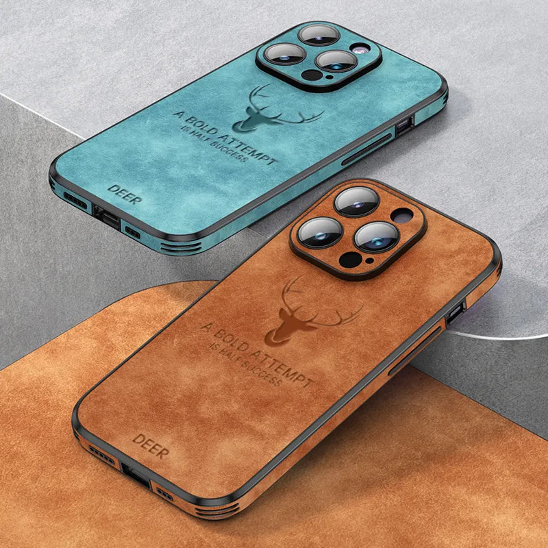 2023 Deer Leather iPhone Case